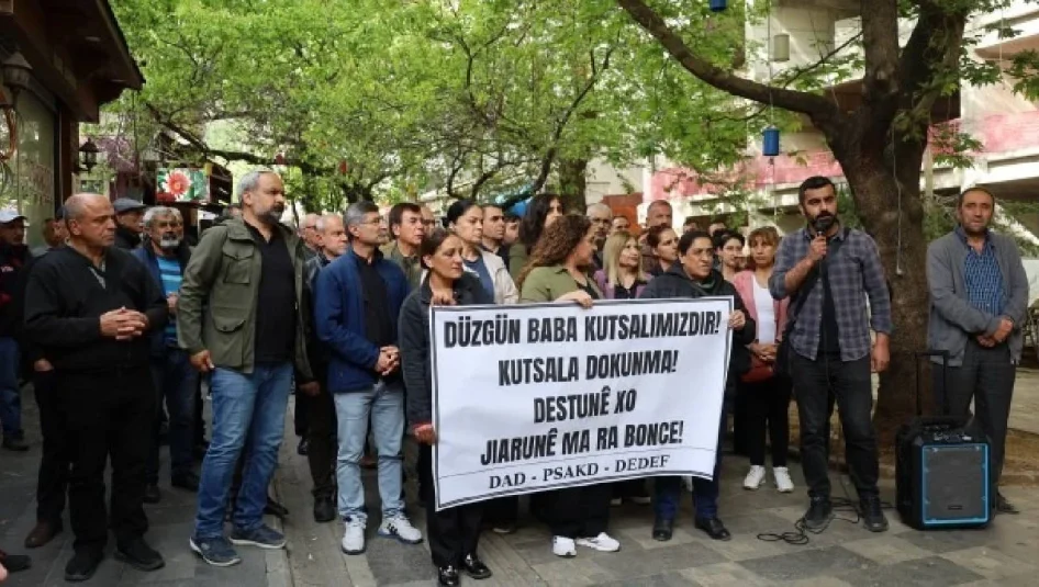 Alevi örgütlerinden Düzgün Baba Ziyaretgâhı’nın tahrip edilmesine tepki